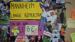 Bildcollage des UrbanLab Workshops "Lange Rötterstraße" im Julii 2020 in Mannheim