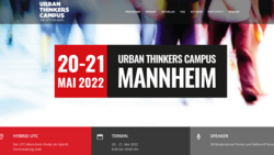 Ansicht der Landingpage zum UTC 2022 Mannheim