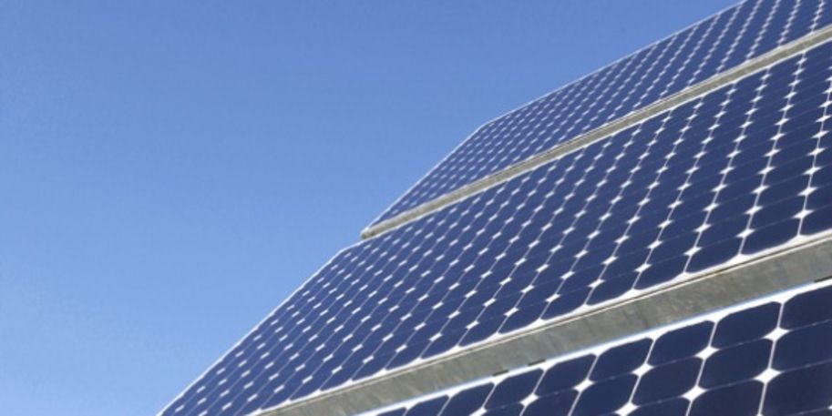 Solarpark Detailansicht