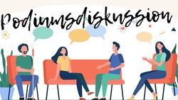 Zeichnung einer Gesprächsgruppe