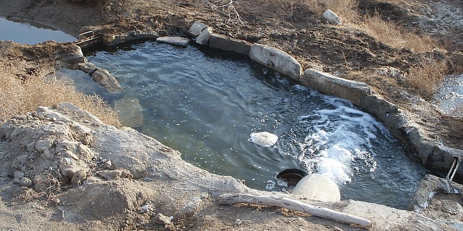 Ansicht Wasserlauf im Iran