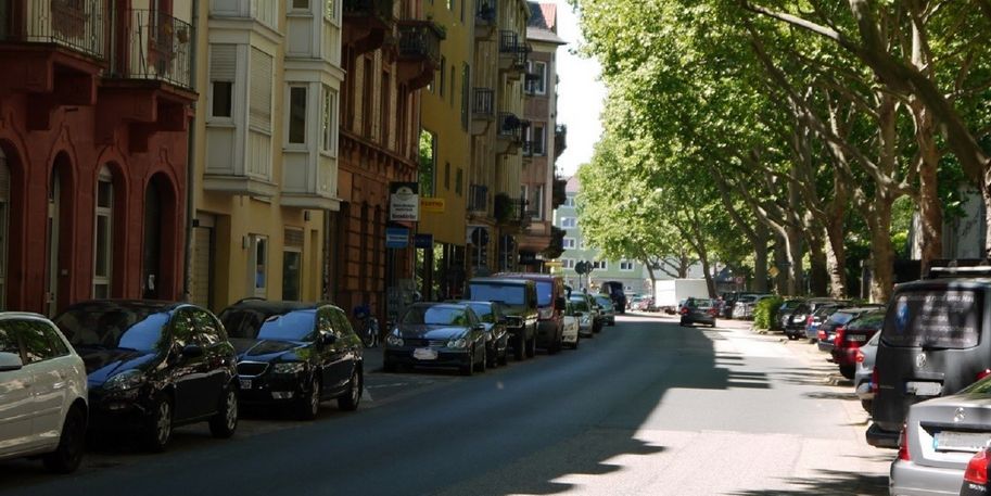 Ansicht der Lange Rötterstraße in Mannheim