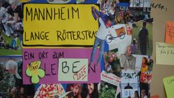 Bildcollage des UrbanLab Workshops "Lange Rötterstraße" im Julii 2020 in Mannheim