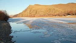Fluss in der Mongolei 