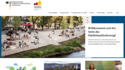 Screenshot der Startseite der Städetbauförderung
